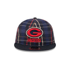Green Bay Packers Grunge Plaid Retro Crown 9FIFTY Adjustable Hat
