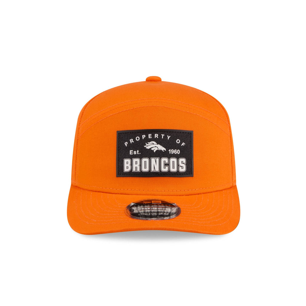 Denver Broncos Property of Patch Split Panel 9SEVENTY Stretch-Snap Hat