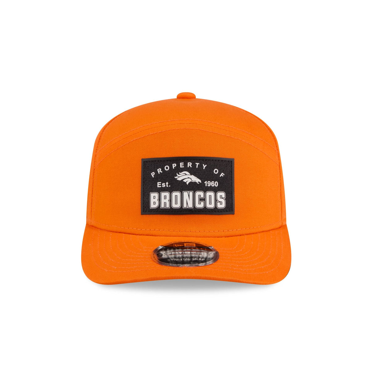 Denver Broncos Property of Patch Split Panel 9SEVENTY Stretch-Snap Hat