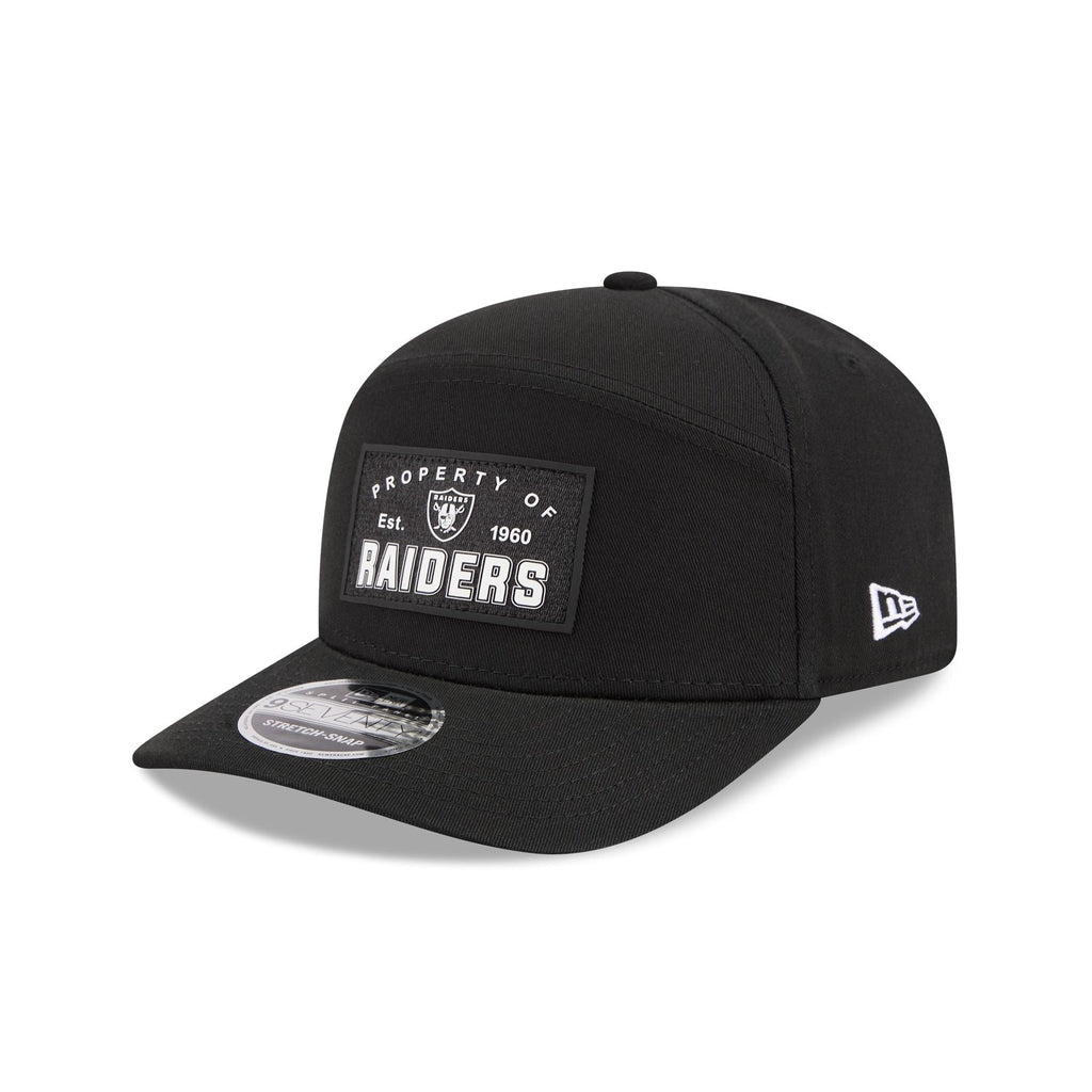 Las Vegas Raiders Property of Patch Split Panel 9SEVENTY Stretch-Snap Hat