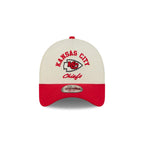 Kansas City Chiefs Chrome White Arched 9FORTY A-Frame Snapback Hat