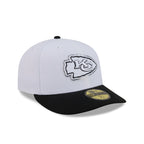 Kansas City Chiefs 2026 Draft Black and White 59FIFTY Fitted Hat