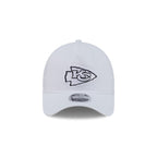 Kansas City Chiefs White 9FORTY APEX Snapback Hat