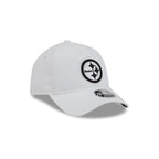 Pittsburgh Steelers White 9FORTY APEX Snapback Hat