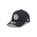 Pittsburgh Steelers Black 9FORTY APEX Snapback Hat