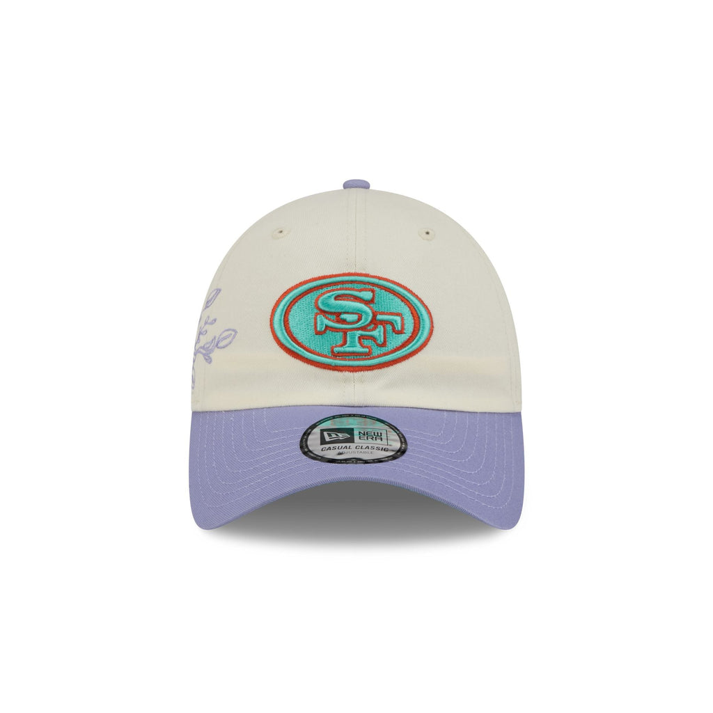 San Francisco 49ers Lavender Flowers Casual Classic Adjustable Hat