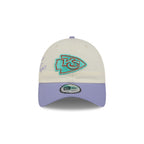 Kansas City Chiefs Lavender Flowers Casual Classic Adjustable Hat