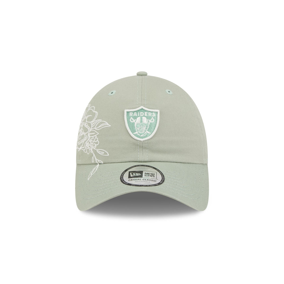 Las Vegas Raiders Stitched Flowers Casual Classic Adjustable Hat