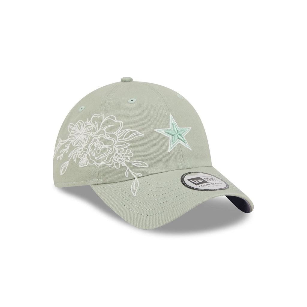 Dallas Cowboys Stitched Flowers Casual Classic Adjustable Hat