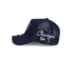 Chicago Bears Side Script 9FORTY A-Frame Trucker Hat