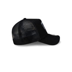 Chicago Bears Side Script Black 9FORTY A-Frame Trucker Hat