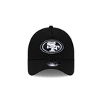 San Francisco 49ers Side Script Black 9FORTY A-Frame Trucker Hat