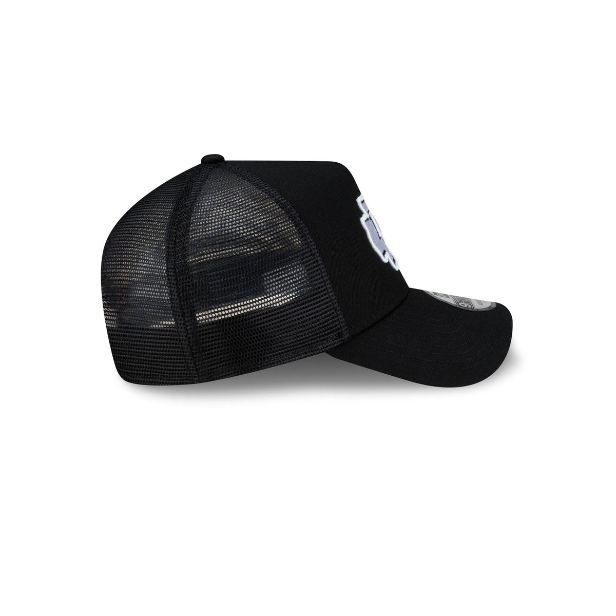 Kansas City Chiefs Side Script Black 9FORTY A-Frame Trucker Hat