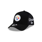 Pittsburgh Steelers Side Script 9FORTY A-Frame Trucker Hat