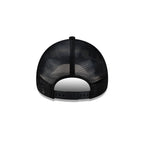 Dallas Cowboys Side Script Black 9FORTY A-Frame Trucker Hat