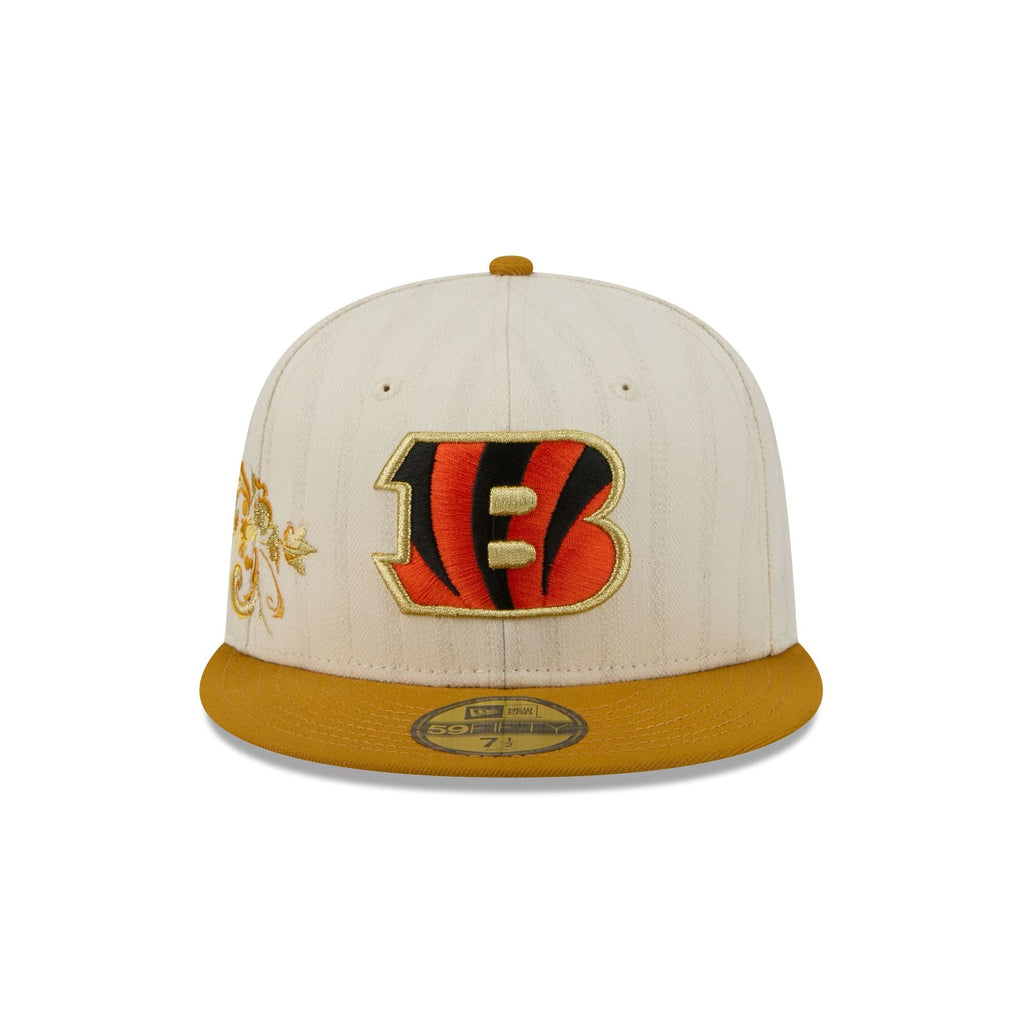 Cincinnati Bengals Chrome Herringbone 59FIFTY Fitted Hat