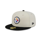 Pittsburgh Steelers Chrome White Basic 59FIFTY Fitted Hat