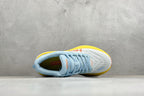 HOKA Bondi 8 Sky Blue Yellow Orange Logo Running Sneaker