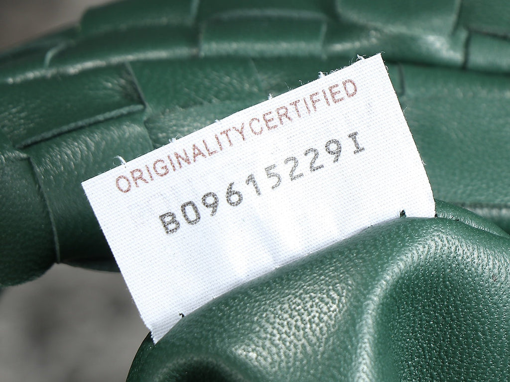 bv teen jodie 36cm dark green lambskin