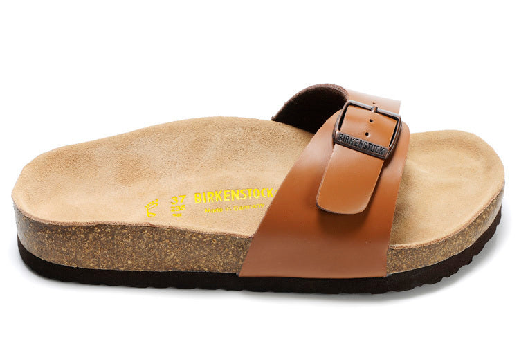 Birkenstock Madrid Slide Sandal Cognac