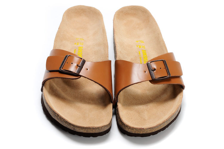 Birkenstock Madrid Slide Sandal Cognac