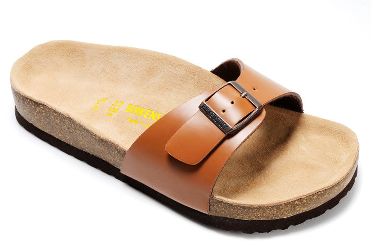 Birkenstock Madrid Slide Sandal Cognac