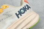 HOKA Clifton 9 Off White & Pale Peach Daily Running Trainers