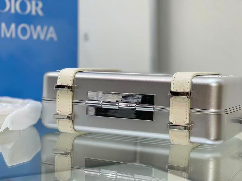 Rimowa x Dior Personal Cross-body Bag Silver Aluminum