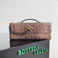 BV Long Clutch Andiamo With Handle 31cm Python Lambskin