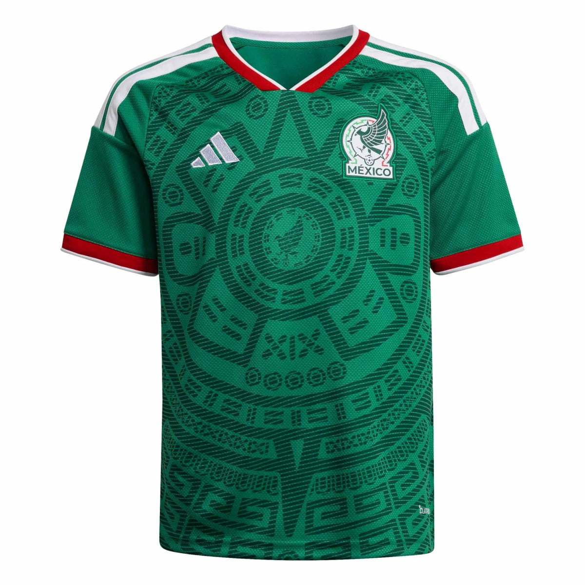 adidas 2026 Mexico Youth Stadium Home Soccer Jersey (Custom)