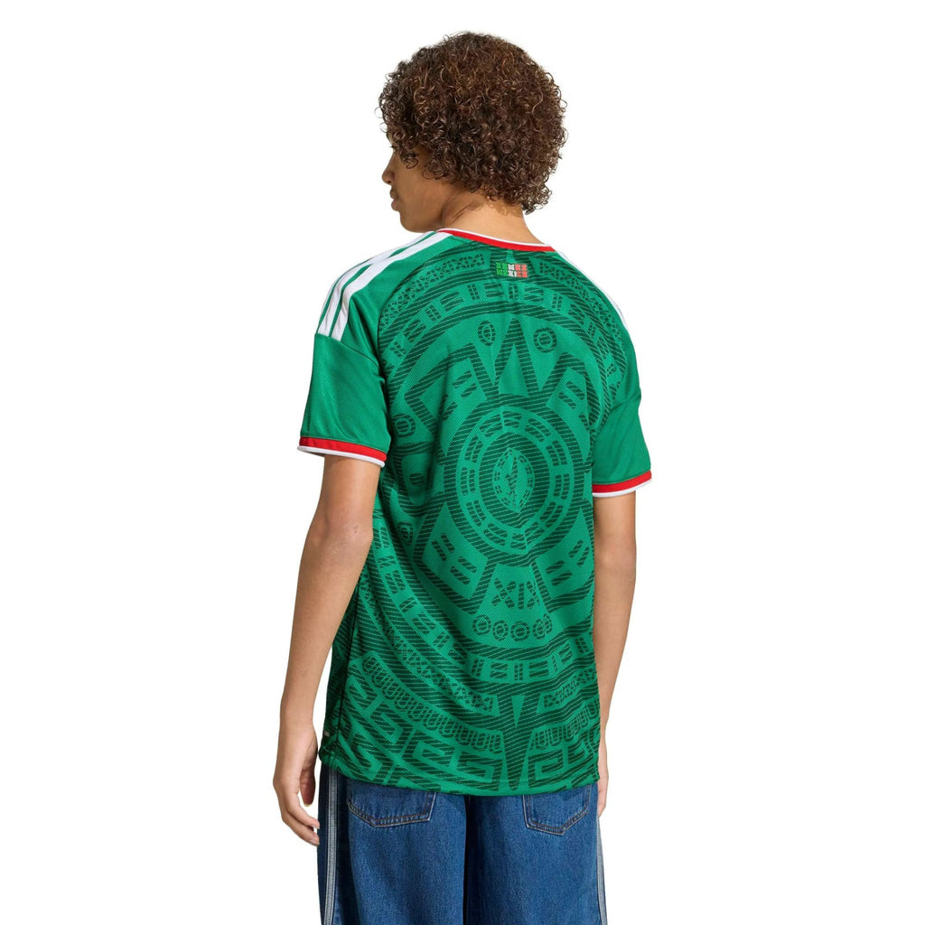 adidas 2026 Mexico Youth Stadium Home Soccer Jersey (Custom)