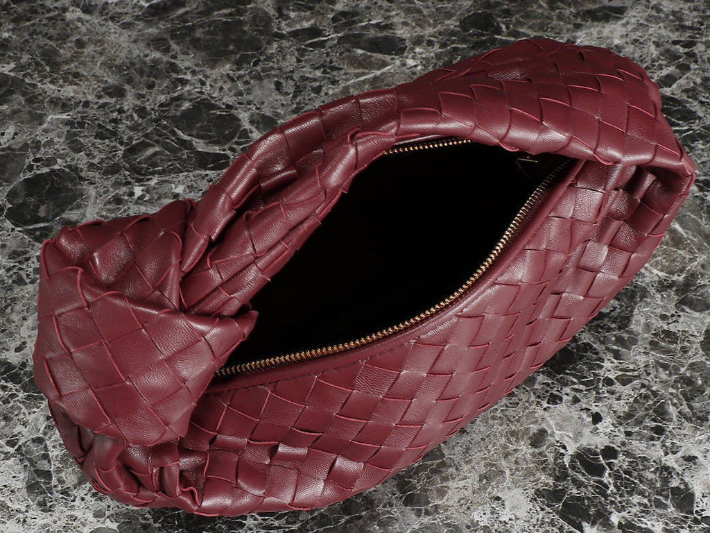 bv teen jodie 36cm burgundy lambskin