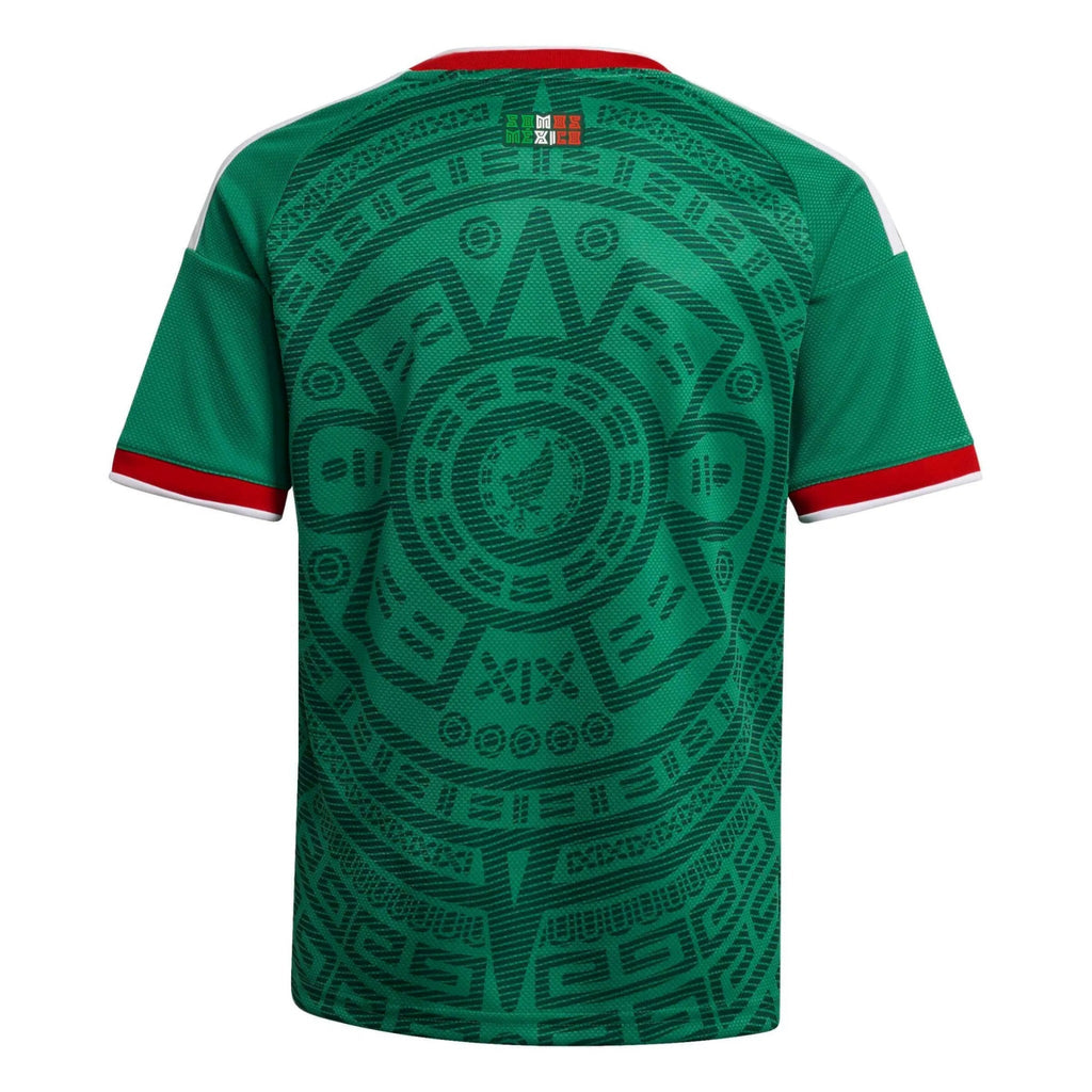 adidas 2026 Mexico Youth Stadium Home Soccer Jersey (Custom)