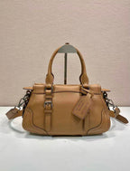 Prada Large Tote Bag 35cm Camel Leather