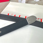 Valentino VLogo Signature Belt 2.0cm Black Cowhide 202887