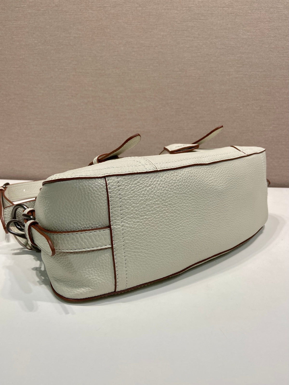 Prada Large Tote Bag 35cm Ivory Leather