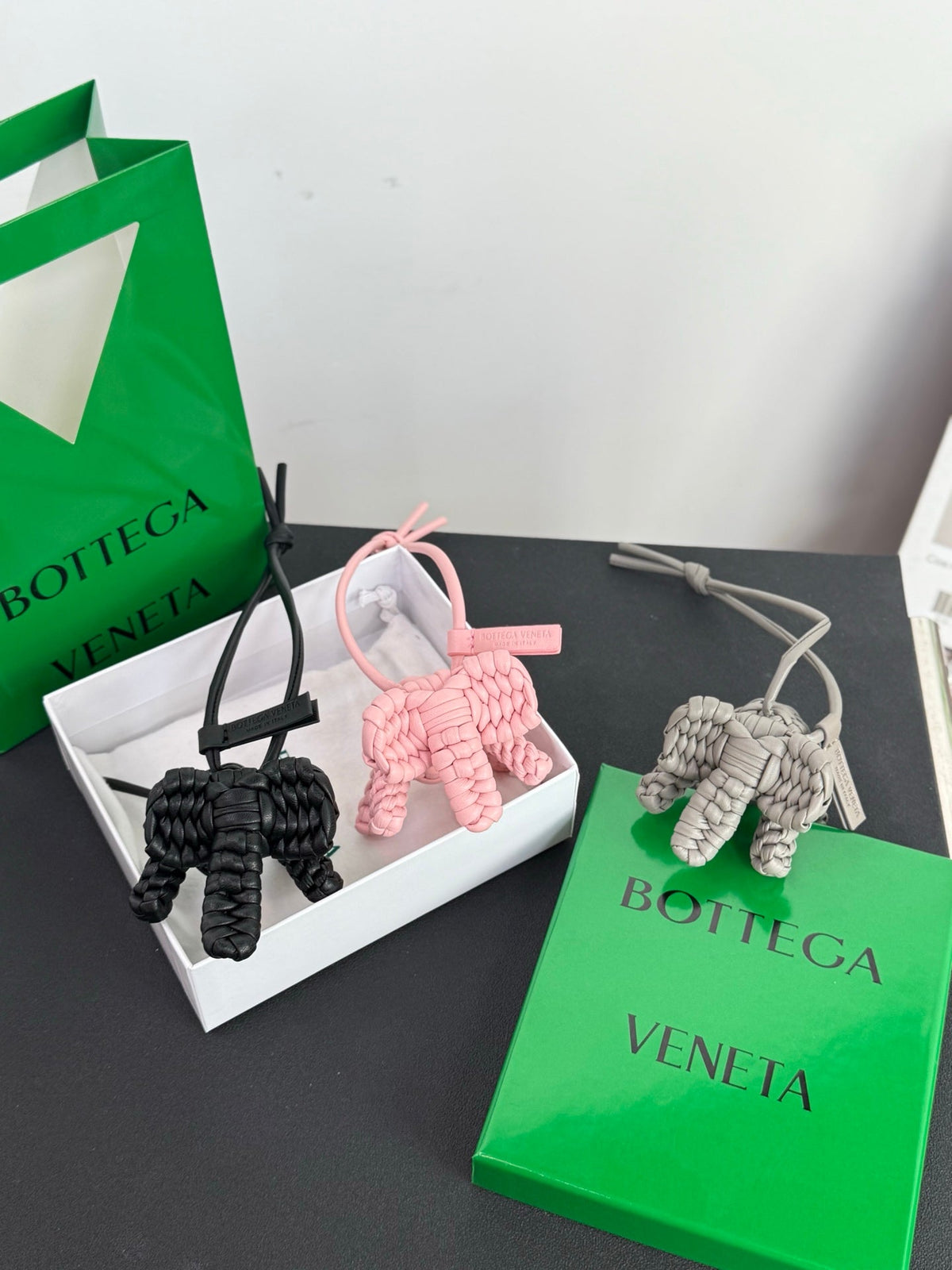 Bottega Veneta Elephant Charm Lambskin