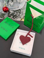 Bottega Veneta Heart Charm Lambskin