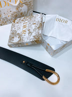 cd nolita belt black lambskin gold buckle