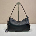 Prada Aimèe Large Shoulder 36cm Bag Black Cowhide