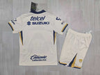 KIDS Pumas UNAM White/Navy/Gold Home Kit