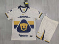 KIDS Pumas UNAM White/Navy/Gold Home Kit