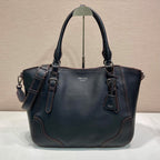 Prada Large Tote Bag 38cm Black Leather