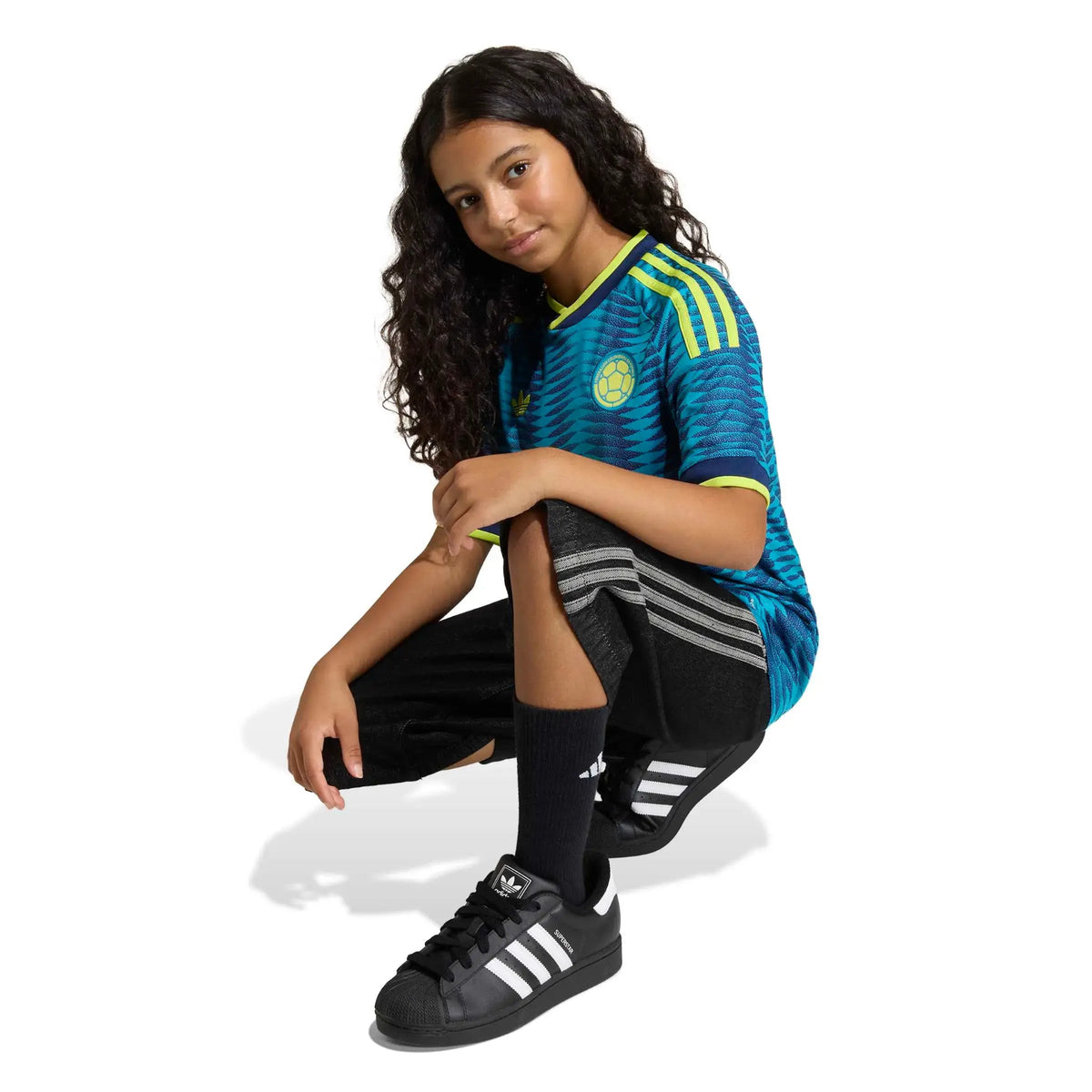 adidas 2026 Colombia Youth Away Soccer Jersey (Custom)