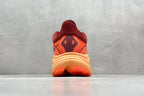 HOKA Clifton 10 Wine Red/Orange Cushioned Athletic Running Trainers