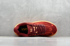 HOKA Clifton 10 Wine Red/Orange Cushioned Athletic Running Trainers