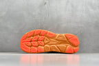 HOKA Clifton 10 Wine Red/Orange Cushioned Athletic Running Trainers