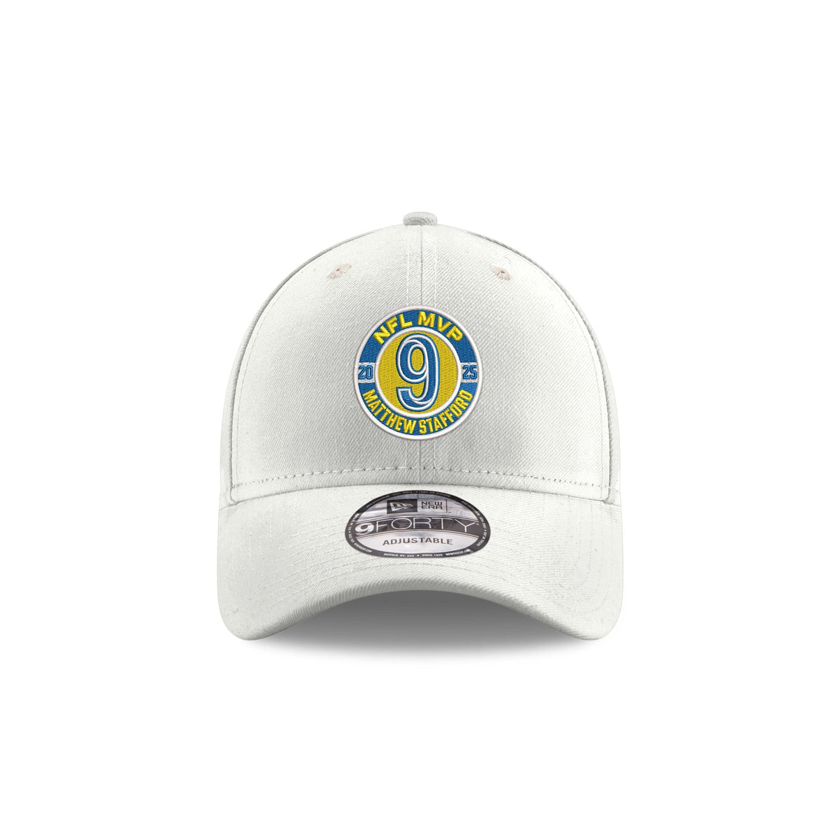 Los Angeles Rams Matthew Stafford 2025 MVP Emblem 9FORTY Adjustable Hat