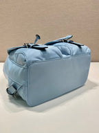 Small Backpack 28 In Sky Blue Parachute Fabric