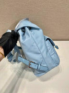 Small Backpack 28 In Sky Blue Parachute Fabric